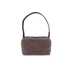 Mini Sac Fourre-tout En Cristaux Façon Diamants Orange