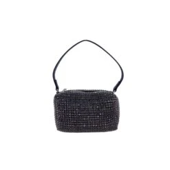 Mini Sac Fourre-tout En Cristaux Façon Diamants Violet Foncé