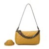 Sac Baguette Safran Avec Matelassage à Détail De Chaîne -Accessoires De Mode product 11638927hd