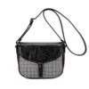 Sac Besace Rabat à Boucle Motif Pied De Poule Noir -Accessoires De Mode product 11638942hd