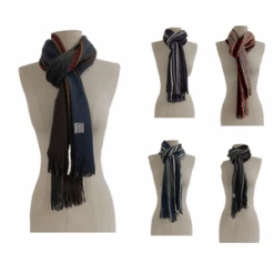 Assortiment écharpe à Franges Tricotée En Jolie Maille