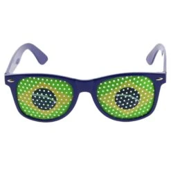 Lunettes Solaire à Verres Motif Au Drapeau Brésil