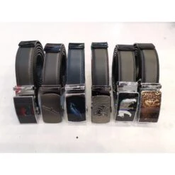 Ceinture En Vrai Cuir à Boucle Automatique Motif Animal