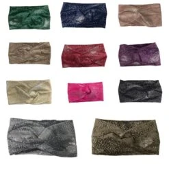 Bandeau Style Turban Recouvert De Strass Brillant