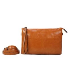 Sac Rectangulaire Dotée 2 Rangements Séparés Gold