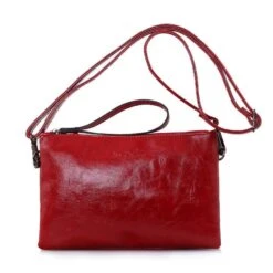Sac Rectangulaire Dotée 2 Rangements Séparés Rouge