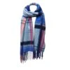 Écharpe à Bloc De Couleurs Munie De Franges Bleu Roi -Accessoires De Mode product 11669495hd