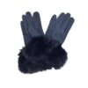 Gants Tactiles Avec Poignet Fausse Fourrure Marine -Accessoires De Mode product 11669846hd