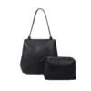 Sac à Main 2 Pièces Imitation Cuir Noir Avec Pochette 2 Sac à Main 2 Pièces Imitation Cuir Noir Avec Pochette -Accessoires De Mode product 11669859hd