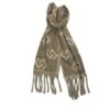 Belle écharpe Design Grec Avec Finition Franges Taupe -Accessoires De Mode product 11671462hd