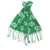 Belle écharpe Design Grec Avec Finition Franges Vert -Accessoires De Mode product 11671467hd