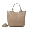 Sac En Grand Format Zippé Avec 2 Poignées Taupe -Accessoires De Mode product 11672122hd