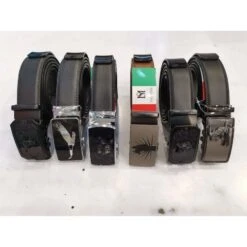 Ceinture 100% Cuir Dotée D'une Boucle Automatique à Motif