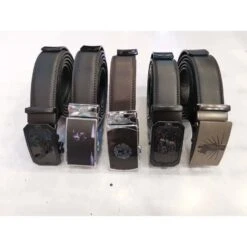 Ceinture Automatique Ornée D'un Motif En Véritable Cuir