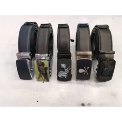 Ceinture Homme Avec Boucle Automatique Et Lanière Noir