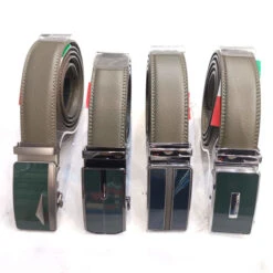 Ceinture Homme Avec Boucle Automatique Et Lanière Kaki