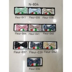 Noeud Papillon En Polyester Et Soie Avec Imprimé Fleuri