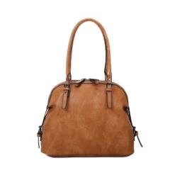 Grand Sac Porté Sur L'épaule à L'aspect Cuir Moutarde