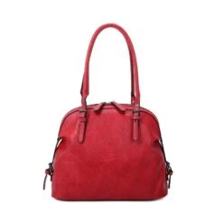 Grand Sac Porté Sur L'épaule à L'aspect Cuir Rouge