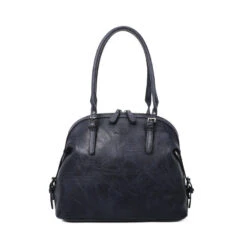 Grand Sac Porté Sur L'épaule à L'aspect Cuir Bleu