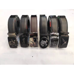 Ceinture Croûte Cuir Vachette Avec Boucle Automatique