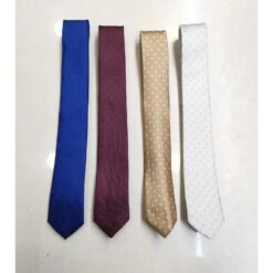 Cravate Réalisée En Soie Et Polyester à Imprimé Coloris MIX