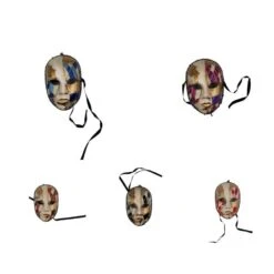 Masque Vénitien Visage Avec Décor Mosaïque à Paillettes