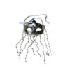 Masque De Carnaval Argent à Franges Chaînettes En Billes -Accessoires De Mode product 11696563hd