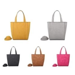 Cabas Porté à L'épaule Design Avec Empiècement Texturé