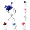 Serre-tête De Cérémonie à Fleur Ornement De Plumes Coloris Au Choix