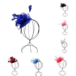 Serre-tête De Cérémonie à Fleur Ornement De Plumes Coloris Au Choix