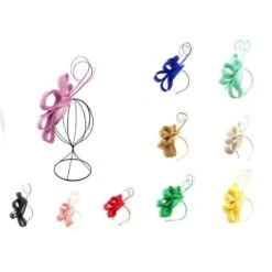 Serre-tête Cérémonie En Sisal Avec Ruban Formant Un Nœud