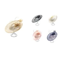 Chapeau De Cérémonie En Sisal à Motif Floral Appliqué Coloris MIX