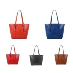 Sac Cabas En Simili Effet Lisse Zippé Avec Anses Réglables