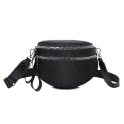 Sac Banane 3 Compartiments Avec Fermeture à éclair Noir