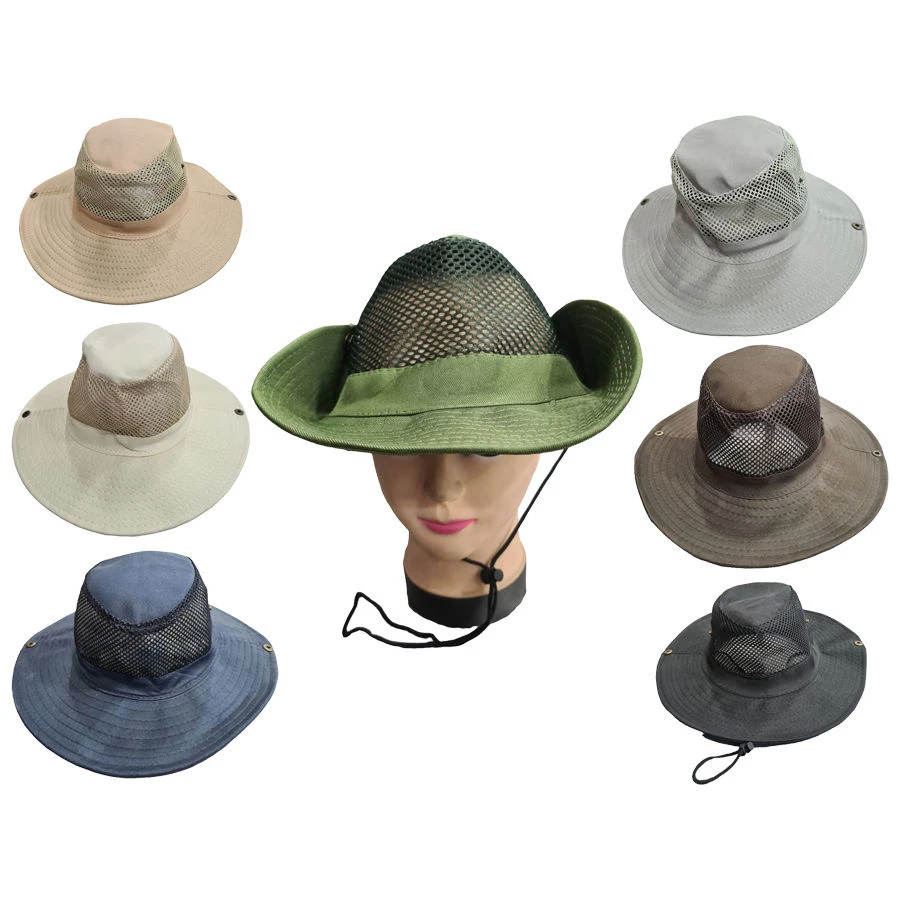 Chapeau De Soleil En Tissu Qui Possède Une Calotte En Filet 3 Chapeau De Soleil En Tissu Qui Possède Une Calotte En Filet