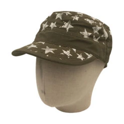Casquette Motif Etoiles Avec Visière Arrondie Unisexe