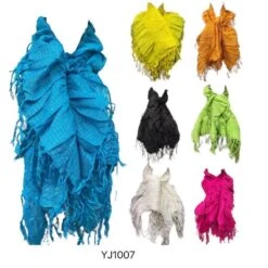 Écharpe Smocké élastique à Rayures Lurex Coloris MIX