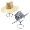 Chapeau Cowboy En Paille De Papier Tressé Motif Macramé -Accessoires De Mode product 11716011hd