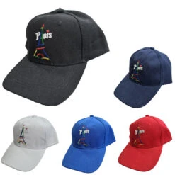 Casquette Unisexe à Motif PARIS Et La Tour Eiffel Coloré