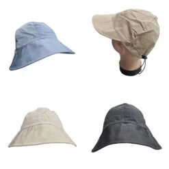 Chapeau Façon Casquette Uni à Cordon Serrage à L'arrière