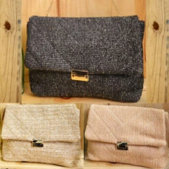 Sac Porté épaule à Tressage En Raphia Finition Matelassée