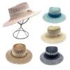 Chapeau De Soleil En Papier Relevé D’un Galon En Tissu -Accessoires De Mode product 11723360hd
