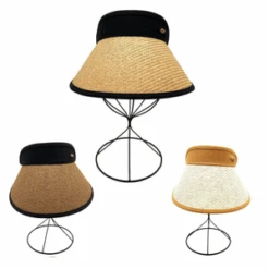 Chapeau Modèle Visière 100% Papier Finement Tressé