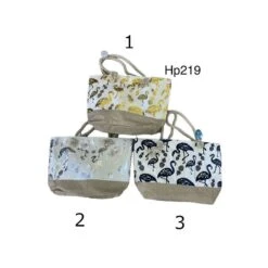 Sac De Plage Flamants Rose Au Coloris Métallisé Brillant