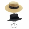 Chapeau Canotier à Bords Plats Avec Un Ruban Décoratif -Accessoires De Mode product 11732547b