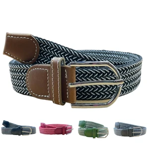 Ceinture Tressage élastique Texturé Avec Boucle En Métal Coloris MIX 3 Ceinture Tressage élastique Texturé Avec Boucle En Métal Coloris MIX