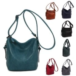 Sac Zippé Porté Travers En Similicuir Souple