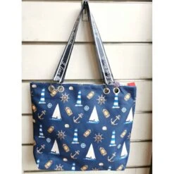 Sac Cabas De Plage Avec Motif Sur Le Thème Maritime