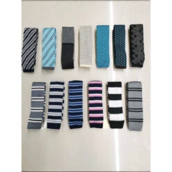 Cravateà Bout Carré En Tricot De Polyester Avec Imprimé